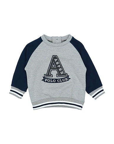 ASPEN POLO CLUB Sweatshirt Grey 95% Cotton, 5% Elastane