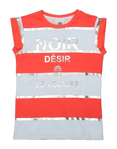 LE VOLIÈRE T-shirt Orange 95% Cotton, 5% Elastane