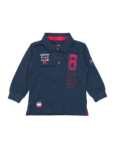 ASPEN POLO CLUB Polo shirt Midnight blue 95% Cotton, 5% Elastane
