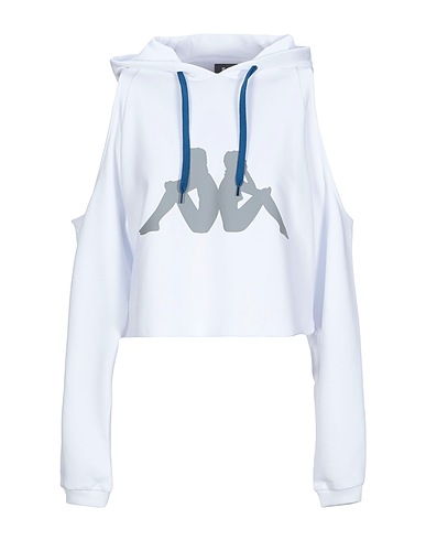 KAPPA KONTROLL Hooded track jacket  White 100% Cotton