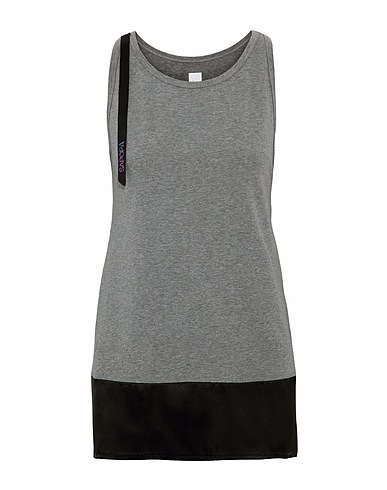 SÀPOPA Top Grigio 100% Cotone, Seta, Elastan