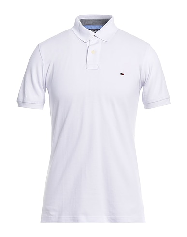 TOMMY HILFIGER Polo shirt White 100% Organic cotton