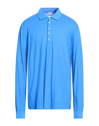 MASSIMO ALBA Polo shirt Azure 100% Cotton