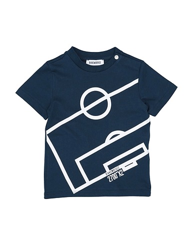 BIKKEMBERGS T-shirt Midnight blue 100% Cotton