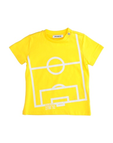 BIKKEMBERGS T-Shirt Gelb 100% Baumwolle