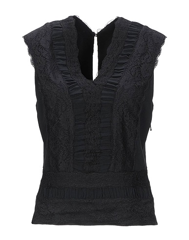 MOSCHINO Top Black 73% Acetate, 27% Viscose