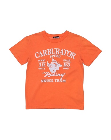 PLEASE T-shirt Orange 100% Cotton