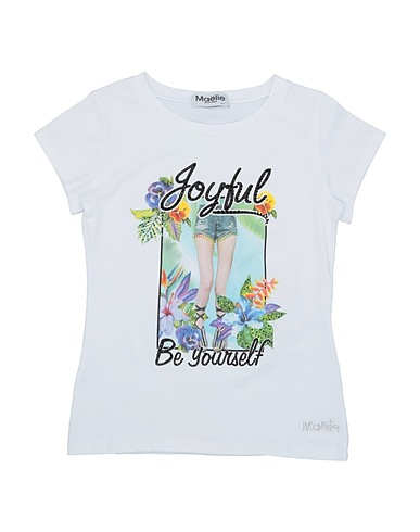 MAËLIE T-shirt White 90% Cotton, 10% Elastane