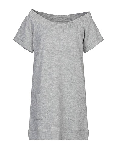 JUST FOR YOU Short dress Grey 53% Polyester, 40% Cotton, 7% Polyamide