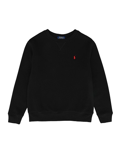 POLO RALPH LAUREN Sweat-shirt 	Cotton-Blend-Fleece Sweatshirt Noir 84% Coton, 16% Polyester
