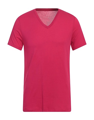 ARMANI EXCHANGE Basic T-Shirt Fuchsia 100% Pima-Baumwolle