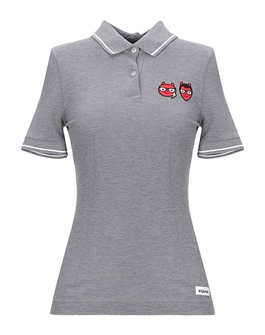 DOLCE&GABBANA Polo shirt Grey 100% Cotton