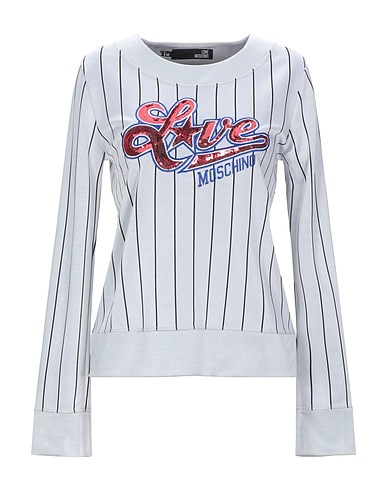 LOVE MOSCHINO T-shirt Grigio chiaro 60% Viscosa, 37% Poliestere, 3% Elastan