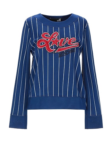LOVE MOSCHINO T-shirt Blu 60% Viscosa, 37% Poliestere, 3% Elastan