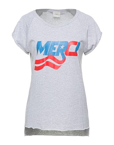 MERCI ITALIA T-Shirt Hellgrau 100% Baumwolle