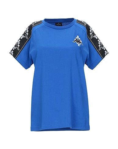 MARCELO BURLON x KAPPA T-shirt Blue 100% Cotton, Polyester
