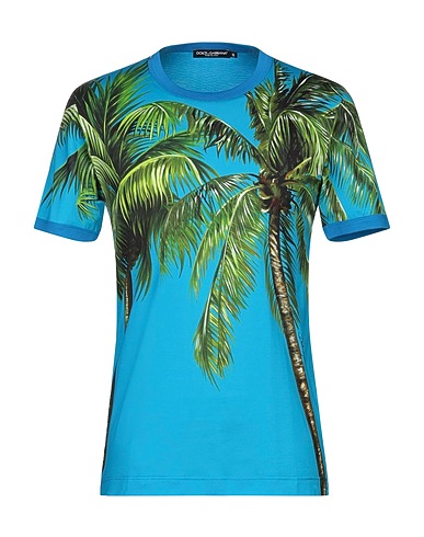 DOLCE&GABBANA T-shirt Turquoise 100% Cotton