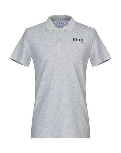 JOHN RICHMOND Polo shirt Grey 100% Cotton