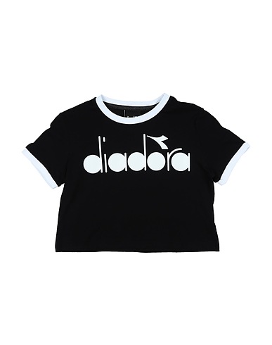 DIADORA Футболка Чёрный 100% Хлопок