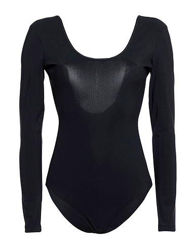 TIBI Bodysuit Black 71% Polyamide, 29% Elastane