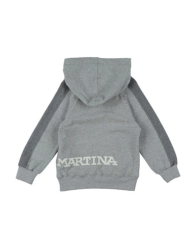 LA MARTINA Hooded sweatshirt Light grey 95% Cotton, 5% Elastane