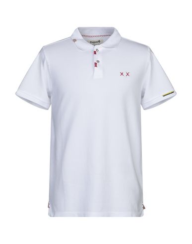 Project E Man Polo Shirt White Size Xs Cotton