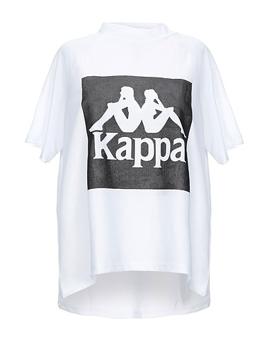 KAPPA T-shirt White 86% Polyester, 14% Elastane