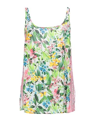 ERMANNO DI ERMANNO SCERVINO Top White 100% Viscose, Cotton, Polyamide