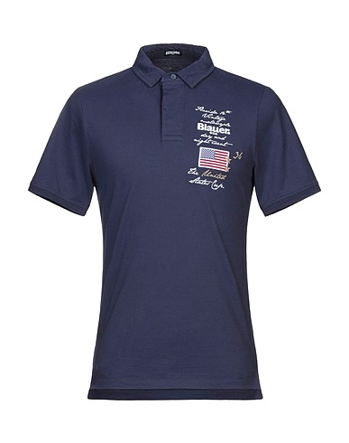 BLAUER. Poloshirt Nachtblau 100% Baumwolle