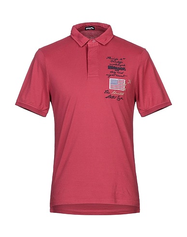 BLAUER. Polo Bordeaux 100% Cotone