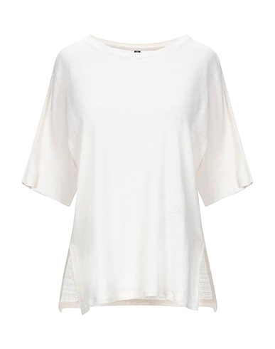 WOOLRICH T-shirt Ivory 100% Flax