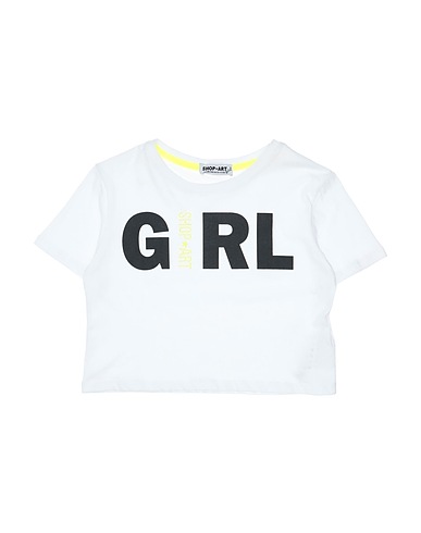 SHOPART T-shirt White 100% Cotton