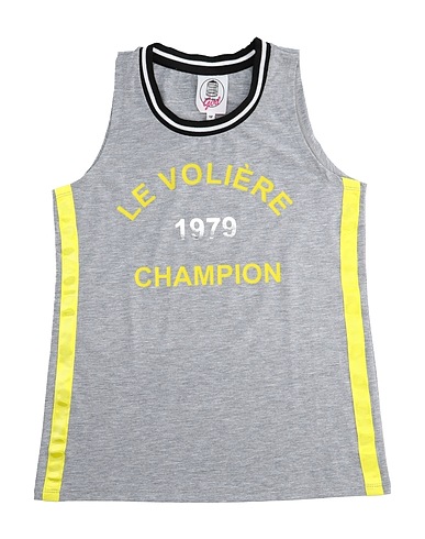 LE VOLIÈRE T-shirt Grey 67% Polyester, 28% Cotton, 5% Elastane