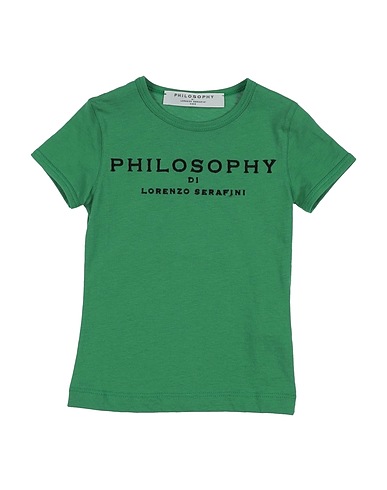 PHILOSOPHY di LORENZO SERAFINI T-shirt Verde 100% Cotone