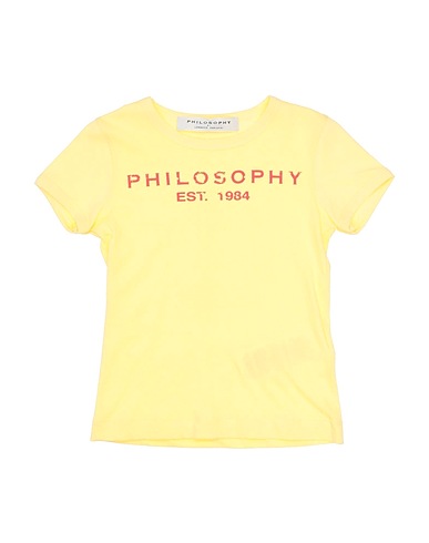 PHILOSOPHY di LORENZO SERAFINI T-shirt Giallo 100% Cotone