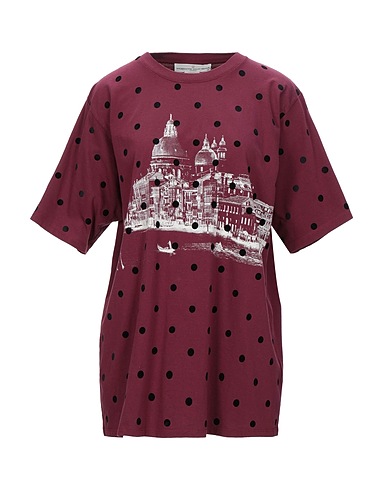 GOLDEN GOOSE T-shirt Plum 100% Cotton