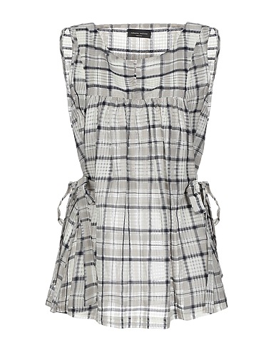 ROBERTO COLLINA Top Grey 93% Cotton, 7% Silk