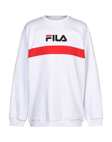FILA Sweatshirt White 67% Polyester, 33% Cotton