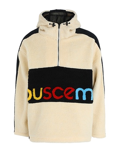 BUSCEMI Hooded sweatshirt TEDDY BEAR JACKET
 Beige 55% Polyester, 45% Acrylic
