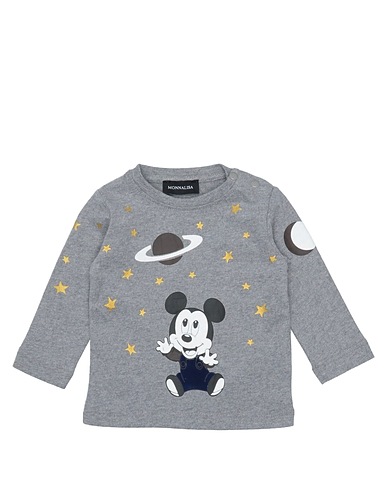 MONNALISA T-shirt DISNEY Grigio 100% Cotone