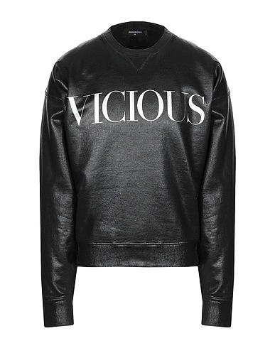 DSQUARED2 Sweatshirt Black 100% Cotton, Elastane