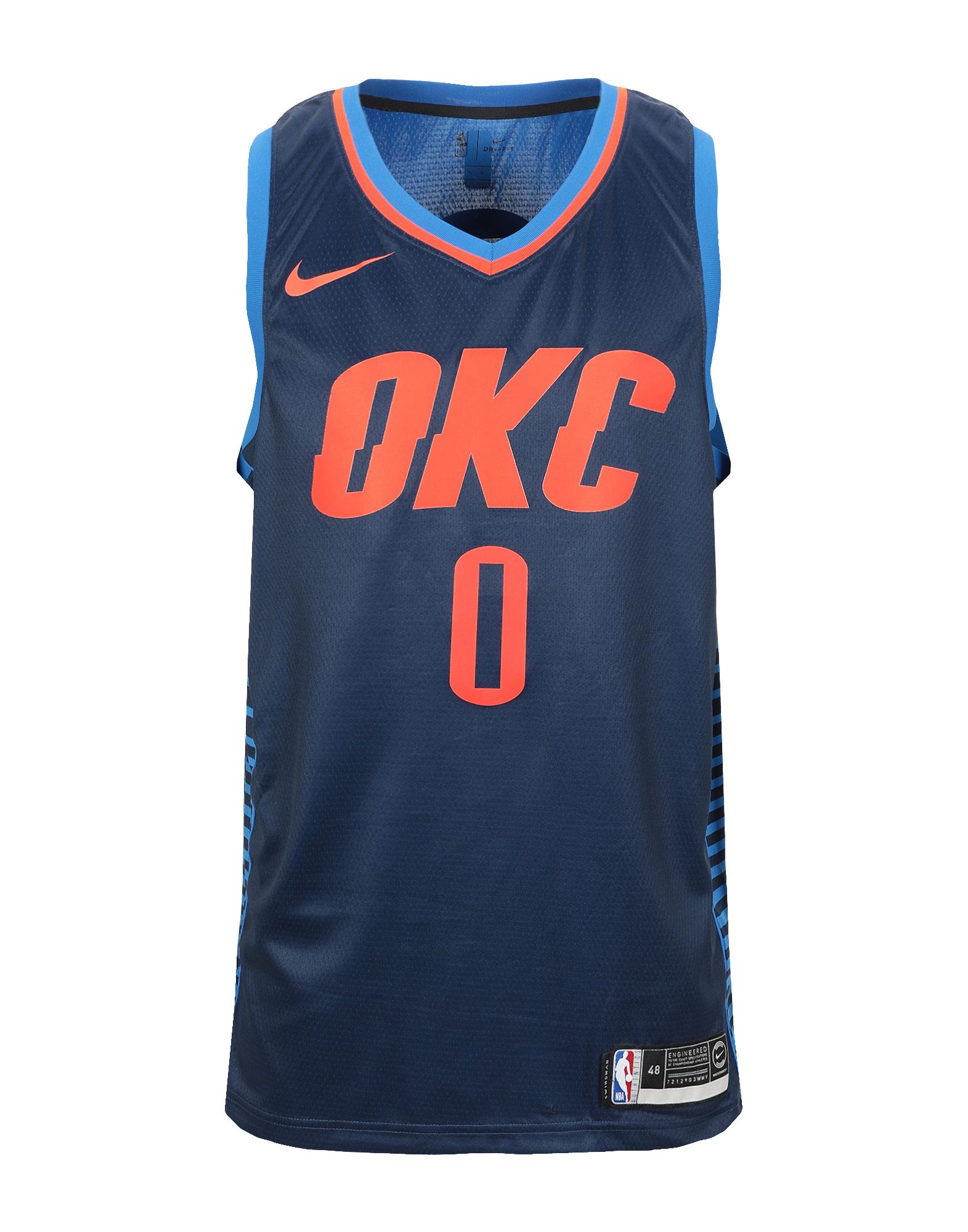 blue and orange nike t shirt