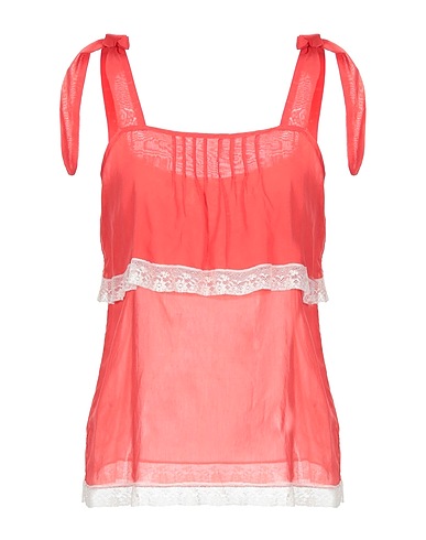 SEMICOUTURE Top Corallo 69% Cotone, 31% Seta