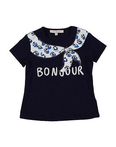 SILVIAN HEACH T-shirt Blu notte 95% Cotone, 5% Elastan