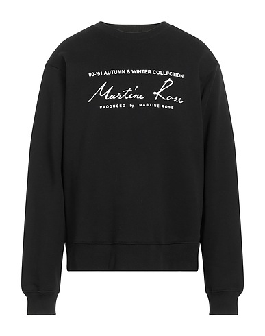 MARTINE ROSE Sweatshirt Schwarz 100% Baumwolle