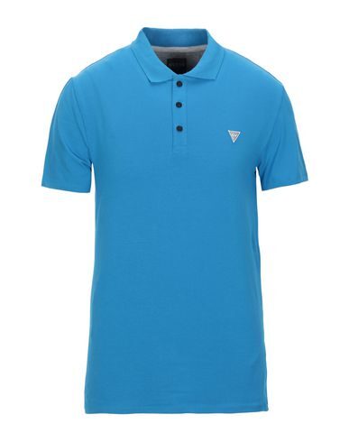 Guess Polo Shirt In Azure