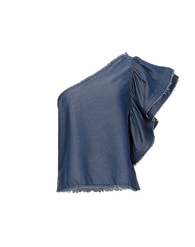 WEILI ZHENG Top Blu 100% Tencel™