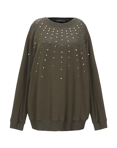 ALBERTA FERRETTI Sweatshirt Military green 96% Cotton, 4% Other Fibres