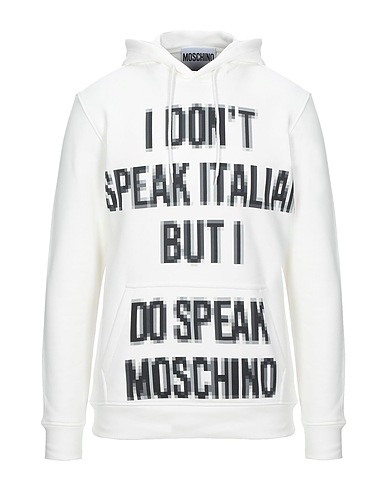MOSCHINO 트레이닝 상의 화이트 100% 코튼