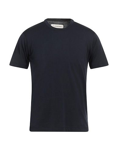 A_PLAN_APPLICATION Basic T-Shirt Marineblau 100% Baumwolle